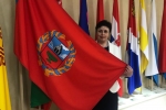 С флагом Алтайского края в Совете Федерации